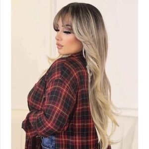 Elegant Blonde Women's Wig